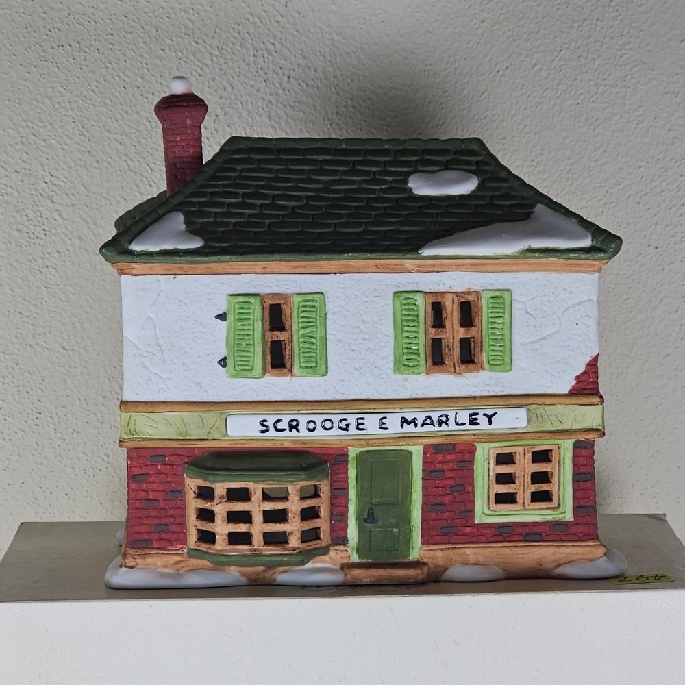 Department 56 Dickens Village Scrooge and Marley Counting House #65005 no light - Picture 2 of 5